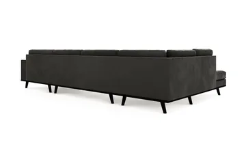 Copenhagen 5-sits Vänstervänd U-formad Soffa med Divan och Schäslong i Sammet - Mörkgrå - Products - Möbler - Soffa - Sammetssoffa