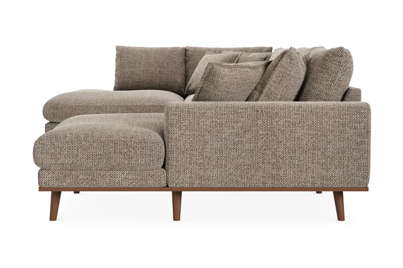 Copenhagen Premium 5-sits Vänstervänd U-formad Djup Soffa med Divan och Schäslong i Chenille - Brun - Products - Möbler - Soffa - U-soffa