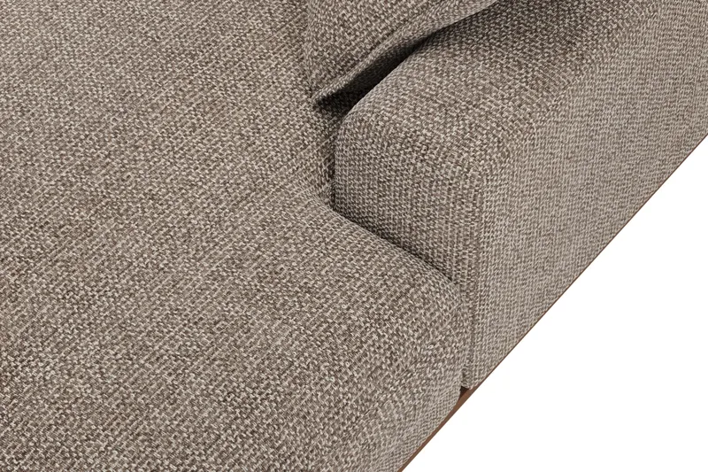 Copenhagen Premium 5-sits Vänstervänd U-formad Djup Soffa med Divan och Schäslong i Chenille - Brun - Products - Möbler - Soffa - U-soffa