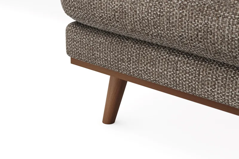 Copenhagen Premium 5-sits Vänstervänd U-formad Djup Soffa med Divan och Schäslong i Chenille - Brun - Products - Möbler - Soffa - U-soffa