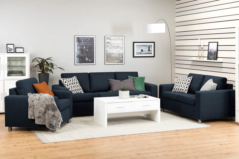Crazy 3-sits Tygsoffa - Blå - Products - Möbler - Soffa - 3 sits soffa