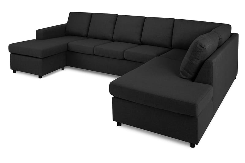 Crazy 5-sits Högervänd U-formad X-Large Soffa med Divan och Schäslong i Tyg - Antracit - Products - Möbler - Soffa - U-soffa