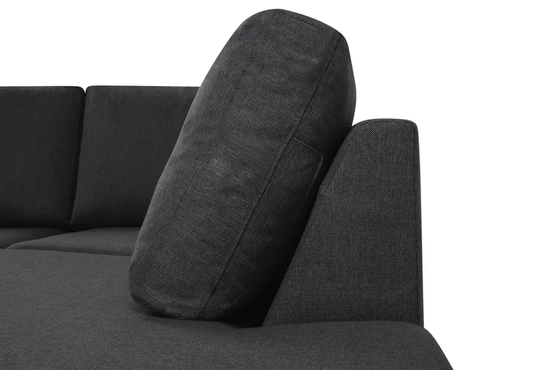 Crazy 5-sits Högervänd U-formad X-Large Soffa med Divan och Schäslong i Tyg - Antracit - Products - Möbler - Soffa - U-soffa