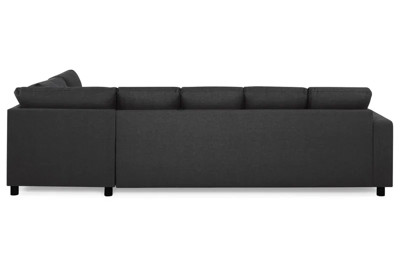 Crazy 5-sits Högervänd U-formad X-Large Soffa med Divan och Schäslong i Tyg - Antracit - Products - Möbler - Soffa - U-soffa