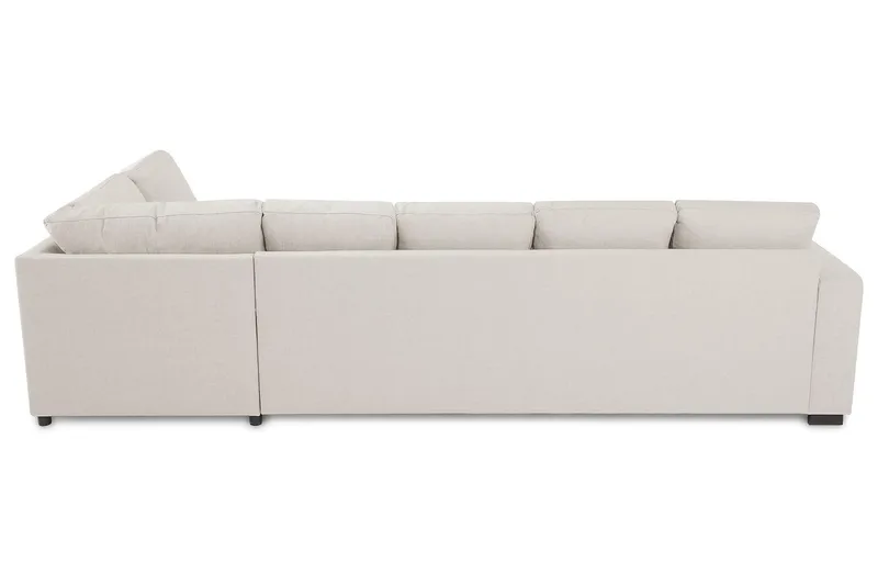 Crazy 5-sits Högervänd U-formad X-Large Soffa med Divan och Schäslong i Tyg - Beige - Products - Möbler - Soffa - U-soffa