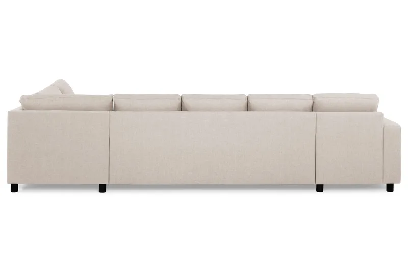 Crazy 5-sits Högervänd U-formad X-Large Soffa med Divan och Schäslong i Tyg - Beige - Products - Möbler - Soffa - U-soffa