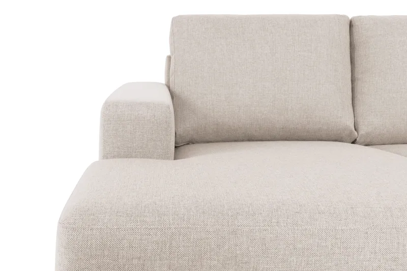 Crazy 5-sits Högervänd U-formad X-Large Soffa med Divan och Schäslong i Tyg - Beige - Products - Möbler - Soffa - U-soffa