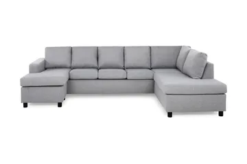 Crazy 5-sits Högervänd U-formad X-Large Soffa med Divan och Schäslong i Tyg