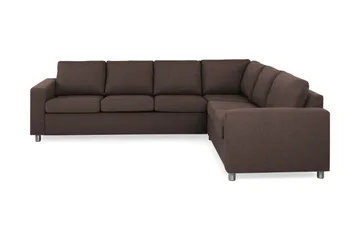 Metall,Runda Metallben - Brun