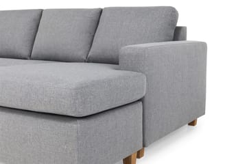 Crazy 5-sits Vänstervänd U-formad Soffa med Divan och Schäslong i Tyg - Grå - Products - Möbler - Soffa - U-soffa