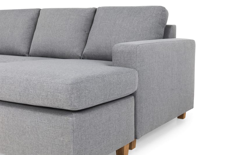 Crazy 5-sits Vänstervänd U-formad Soffa med Divan och Schäslong i Tyg - Grå - Products - Möbler - Soffa - U-soffa