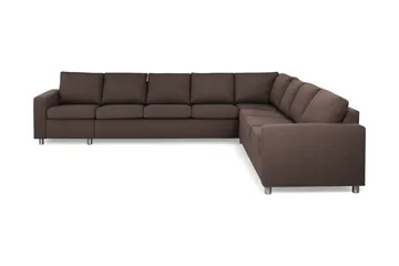 Metall,Runda Metallben - Brun