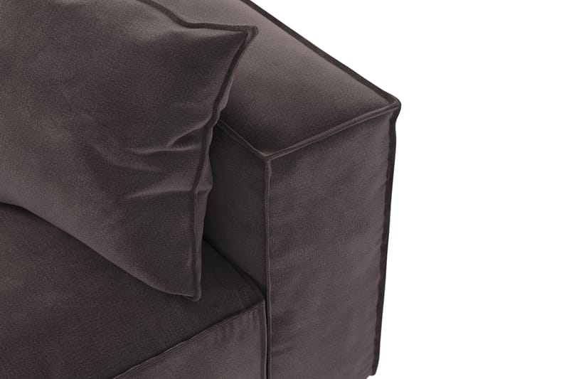 Cubo 5-sits L-formad Djup Modulhörnsoffa i Sammet - Mörkgrå - Products - Möbler - Soffa - Hörnsoffa