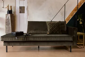 Lissbon Dagbädd Höger - Grön - Products - Möbler - Soffa - Dagbädd - Dagbädd dubbelsäng