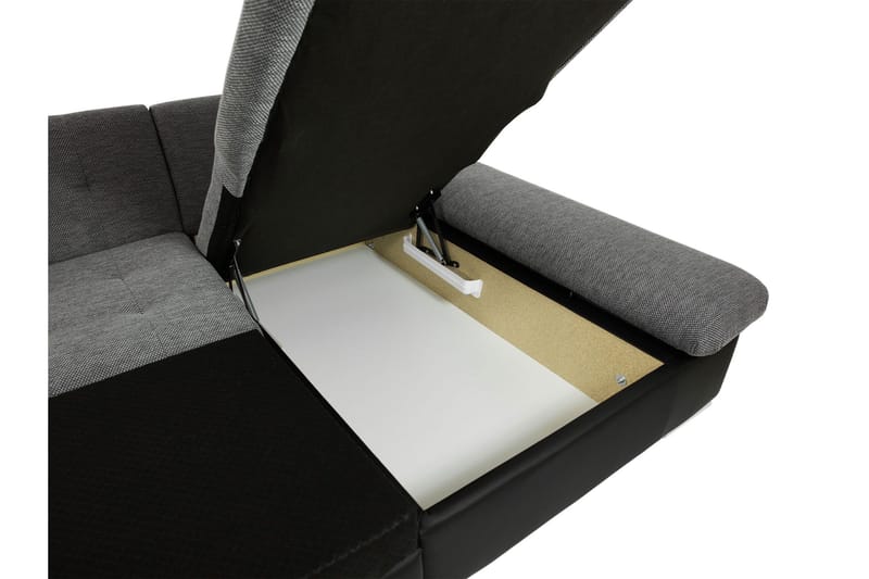 Dewitt Bäddsoffa Dubbelschäslong 4-sits i Konstläder - Vit/Grå - Products - Möbler - Soffa - Skinnsoffa