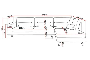 Copenhagen 4-sits Högervänd L-formad Schäslongsoffa i Manchester - Ljusgrå - Products - Möbler - Soffa - Divansoffa & schäslongsoffa - 4 sits soffa med divan