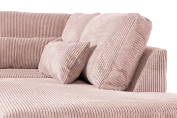 Copenhagen 4-sits Högervänd L-formad Schäslongsoffa i Manchester - Rosa - Products - Möbler - Soffa - Divansoffa & schäslongsoffa - 4 sits soffa med divan