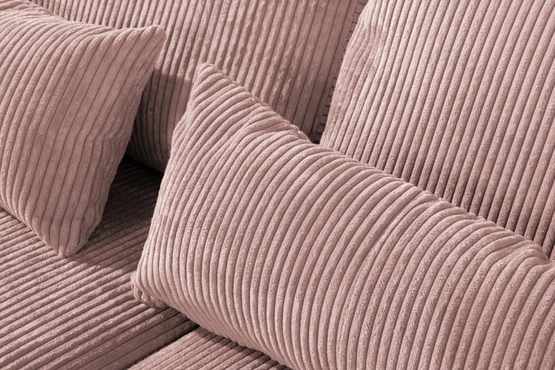 Copenhagen 4-sits Högervänd L-formad Schäslongsoffa i Manchester - Rosa - Products - Möbler - Soffa - Divansoffa & schäslongsoffa - 4 sits soffa med divan