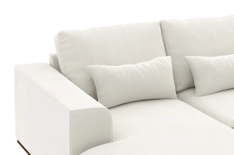 Copenhagen Compact 4-sits Högervänd U-formad Large Soffa med Divan och Schäslong i Tyg - Ljusgrå - Products - Möbler - Soffa - Divansoffa & schäslongsoffa - 4 sits soffa med divan