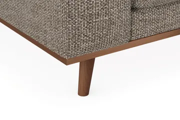 Copenhagen Premium 4-sits Högervänd L-formad Djup Schäslongsoffa i Chenille - Brun - Products - Möbler - Soffa - Divansoffa & schäslongsoffa - 4 sits soffa med divan