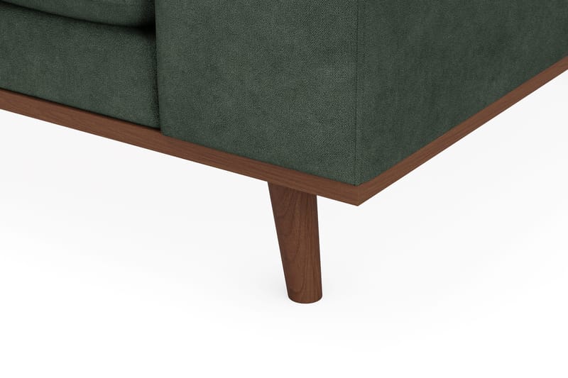 Copenhagen Premium 4-sits Vänstervänd L-formad Djup Divansoffa i Tyg - Grön - Products - Möbler - Soffa - Divansoffa & schäslongsoffa - 3 sits soffa med divan