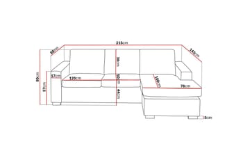 Crazy 3-sits Vändbar L-formad Divansoffa i Konstläder - Svart - Products - Möbler - Soffa - Divansoffa & schäslongsoffa - 3 sits soffa med divan