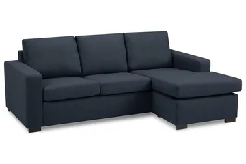 Crazy 3-sits Vändbar L-formad Divansoffa i Tyg - Blå - Products - Möbler - Soffa - Divansoffa & schäslongsoffa - 3 sits soffa med divan