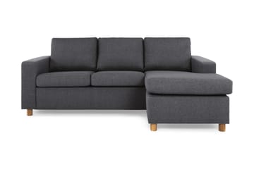 Crazy 3-sits Vändbar L-formad Divansoffa i Tyg