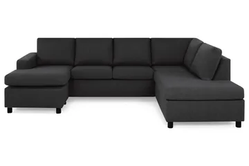 Crazy 4-sits Högervänd U-formad Large Soffa med Divan och Schäslong i Tyg