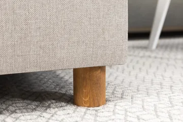 Crazy 4-sits Högervänd U-formad Small Soffa med Divan och Schäslong i Tyg - Beige - Products - Möbler - Soffa - Divansoffa & schäslongsoffa - 4 sits soffa med divan