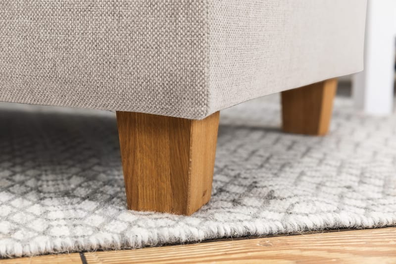 Crazy 4-sits Högervänd U-formad Small Soffa med Divan och Schäslong i Tyg - Beige - Products - Möbler - Soffa - Divansoffa & schäslongsoffa - 4 sits soffa med divan