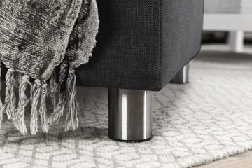 Crazy 4-sits Högervänd U-formad Small Soffa med Divan och Schäslong i Tyg - Mörkgrå - Products - Möbler - Soffa - Divansoffa & schäslongsoffa - 3 sits soffa med divan