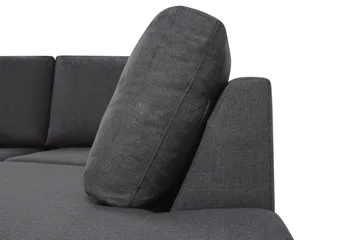 Crazy 4-sits Högervänd U-formad Small Soffa med Divan och Schäslong i Tyg - Mörkgrå - Products - Möbler - Soffa - Divansoffa & schäslongsoffa - 3 sits soffa med divan