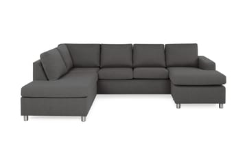 Crazy 4-sits Vänstervänd U-formad Large Soffa med Divan och Schäslong i Tyg