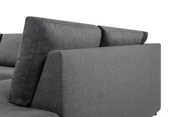 Crazy Limited Edition 4-sits Högervänd L-formad Schäslongsoffa i Tyg - Mörkgrå - Products - Möbler - Soffa - Divansoffa & schäslongsoffa - 4 sits soffa med divan