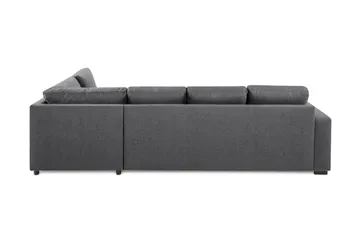 Crazy Limited Edition 4-sits Högervänd L-formad Schäslongsoffa i Tyg - Mörkgrå - Products - Möbler - Soffa - Divansoffa & schäslongsoffa - 4 sits soffa med divan