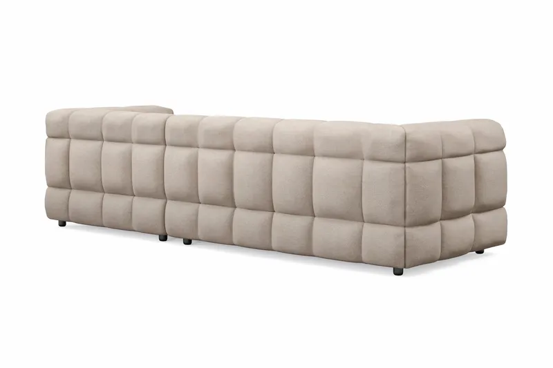 Elise 4-sits Bubblig Soffa med Divan Höger - Beige - Products - Möbler - Soffa - Divansoffa & schäslongsoffa - 4 sits soffa med divan