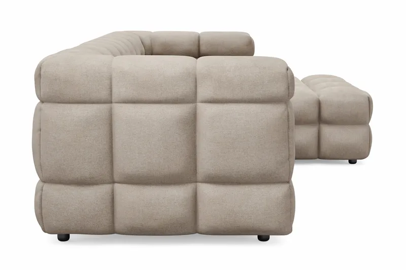 Elise 4-sits Bubblig Soffa med Divan Höger - Beige - Products - Möbler - Soffa - Divansoffa & schäslongsoffa - 4 sits soffa med divan
