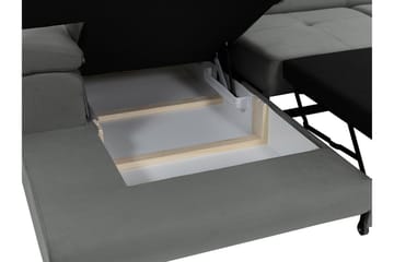 Gabina Soffa med Divan 3-sits - Grå/Vit - Products - Möbler - Soffa - Divansoffa & schäslongsoffa - 3 sits soffa med divan