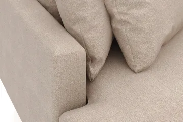 Menard 3-sits Högervänd L-formad Divansoffa i Tyg - Beige - Products - Möbler - Soffa - Divansoffa & schäslongsoffa - 4 sits soffa med divan