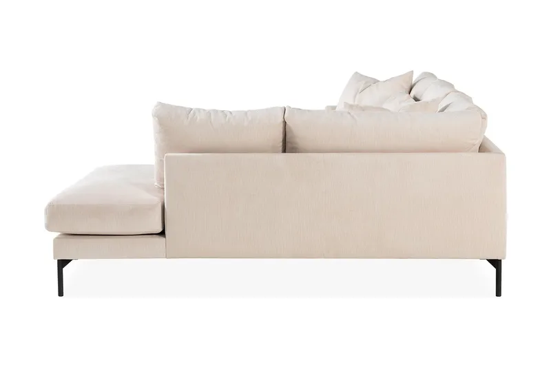 Menard 4-sits Högervänd L-formad Djup Schäslongsoffa i Manchester - Beige - Products - Möbler - Soffa - Divansoffa & schäslongsoffa - 4 sits soffa med divan