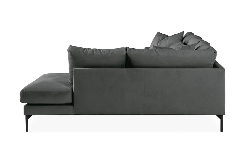 Menard 4-sits Högervänd L-formad Djup Schäslongsoffa i Manchester - Grå - Products - Möbler - Soffa - Divansoffa & schäslongsoffa - 4 sits soffa med divan