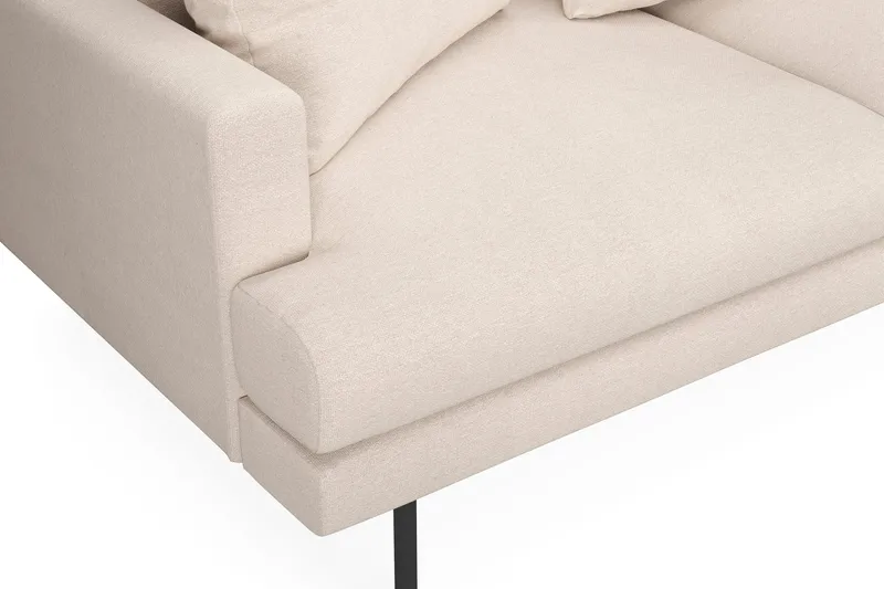 Menard 4-sits Högervänd L-formad Djup Schäslongsoffa i Tyg - Beige - Products - Möbler - Soffa - Divansoffa & schäslongsoffa - 4 sits soffa med divan