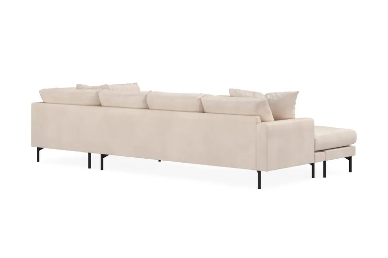 Menard 4-sits Högervänd Stor U-formad Djup Soffa med Divan och Schäslong i Manchester - Beige - Products - Möbler - Soffa - Divansoffa & schäslongsoffa - 4 sits soffa med divan