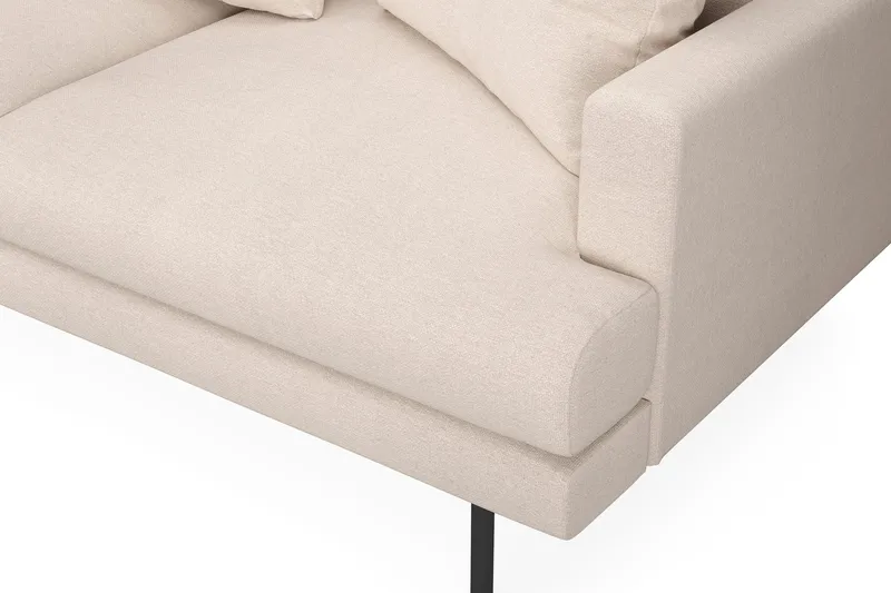 Menard 4-sits Vänstervänd L-formad Djup Schäslongsoffa i Tyg - Beige - Products - Möbler - Soffa - Divansoffa & schäslongsoffa - 4 sits soffa med divan