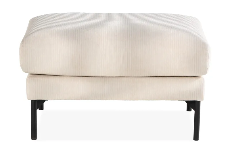 Menard 4-sits Vänstervänd L-formad Schäslongsoffa + Fotpall i Manchester - Beige - Products - Möbler - Soffa - Divansoffa & schäslongsoffa - 3 sits soffa med divan