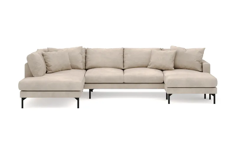 Menard 4-sits Vänstervänd Stor U-formad Djup Large Soffa med Divan och Schäslong i Manchester, Greige