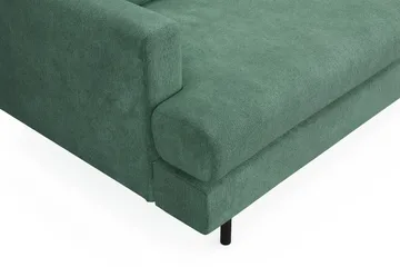 Menard Compact 3-sits Högervänd L-formad Divansoffa i Sammet - Mörkgrön - Products - Möbler - Soffa - Divansoffa & schäslongsoffa - 3 sits soffa med divan