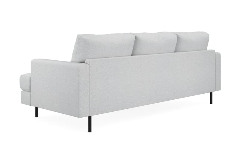 Menard Compact 3-sits Vänstervänd L-formad Divansoffa i Tyg - Ljusgrå - Products - Möbler - Soffa - Divansoffa & schäslongsoffa - 3 sits soffa med divan