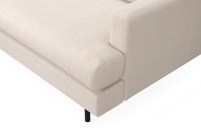 Menard Compact 4-sits Vänstervänd L-formad Schäslongsoffa i Tyg - Beige - Products - Möbler - Soffa - Divansoffa & schäslongsoffa - 4 sits soffa med divan
